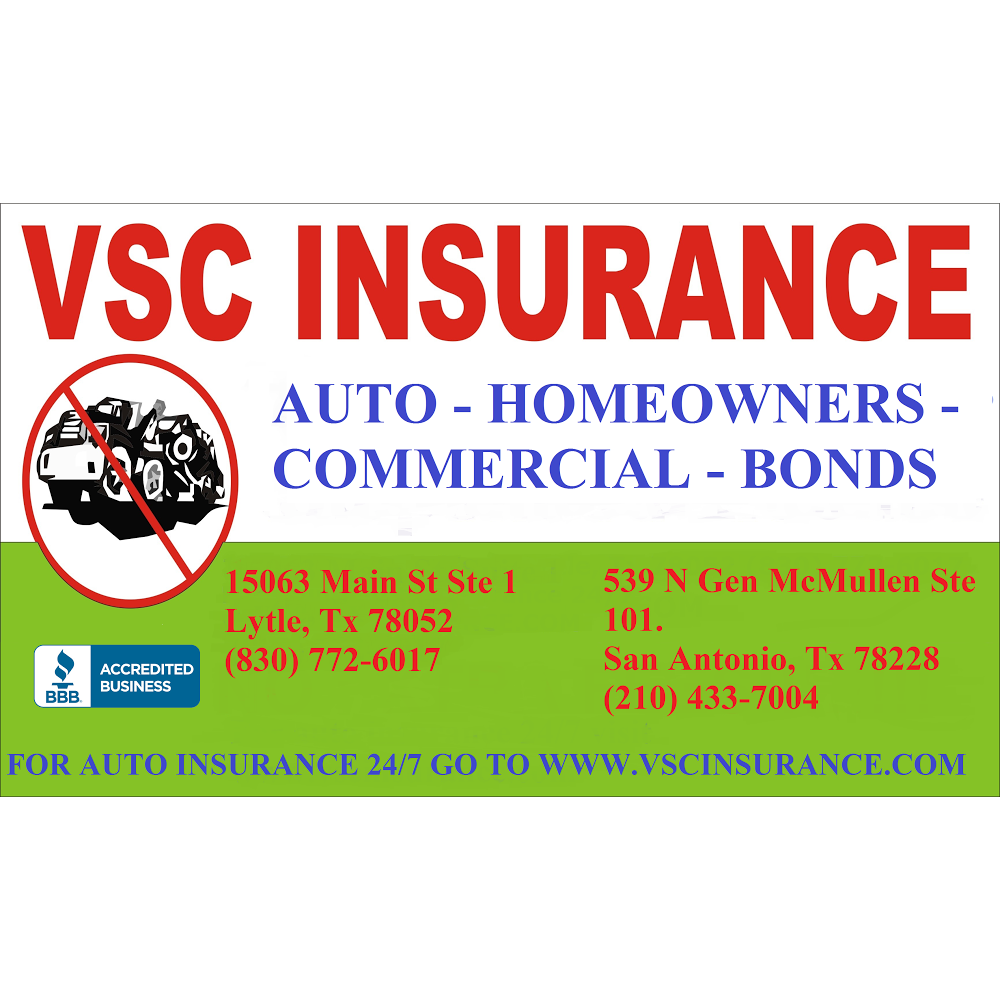 VSC Insurance | 15063 Main St #1, Lytle, TX 78052, USA | Phone: (830) 772-6017