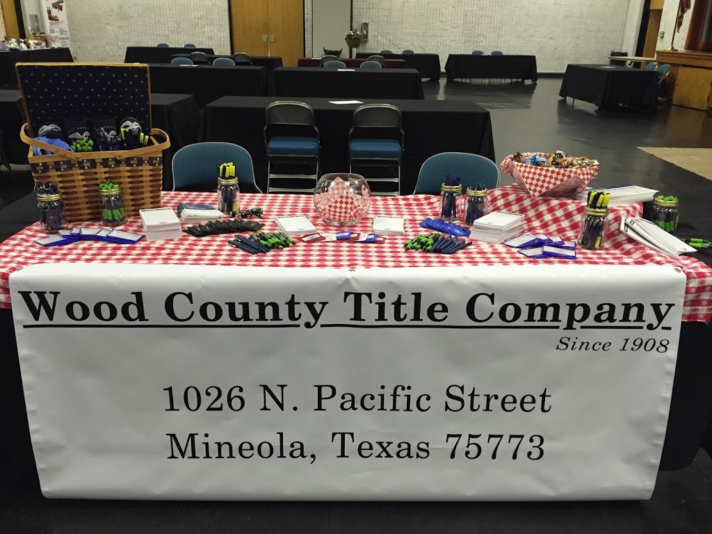 Wood County Title Co | 1026 N Pacific St, Mineola, TX 75773, USA | Phone: (903) 569-1925