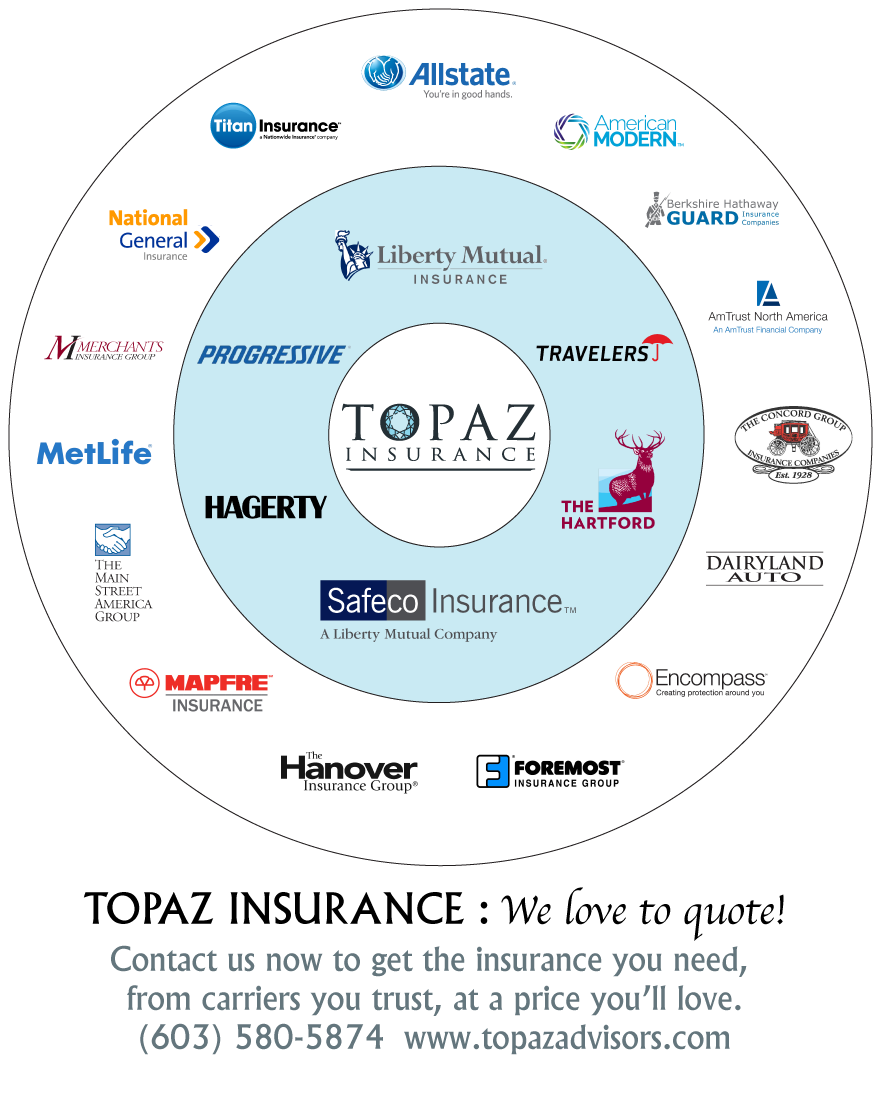 Topaz Insurance | 6 Franklin St, Exeter, NH 03833, USA | Phone: (603) 580-5874