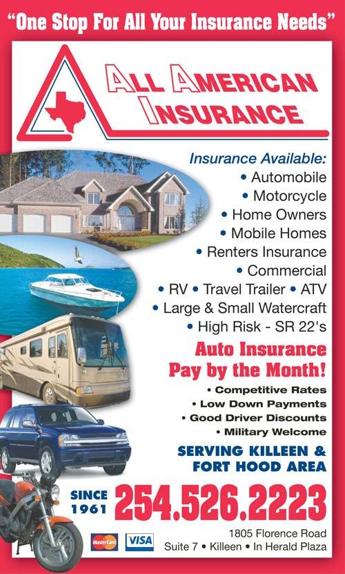 All American Insurance Agency | 1805 Florence Rd #7, Killeen, TX 76541, USA | Phone: (254) 526-2223