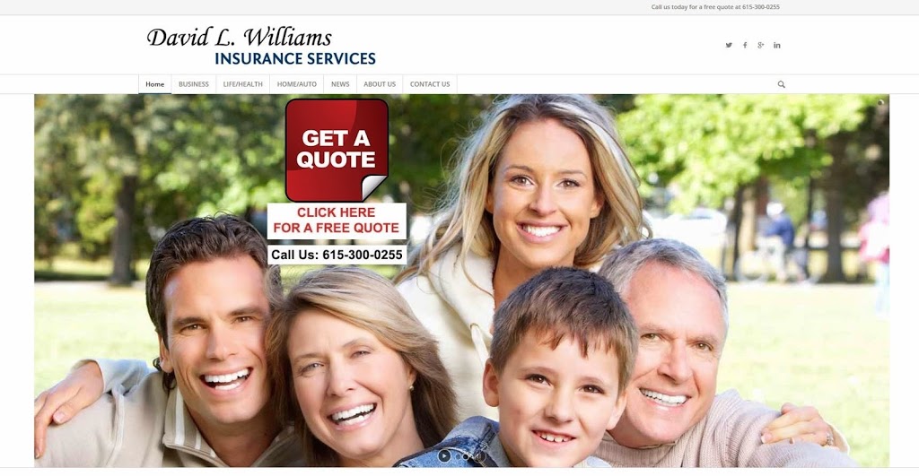 David L. Williams Insurance Services | 260 W Main St #221b, Hendersonville, TN 37075, USA | Phone: (615) 300-0255