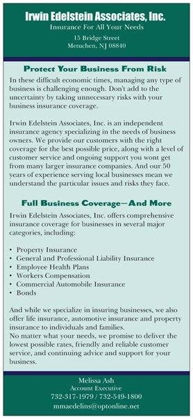 Irwin Edelstein Associates Inc. | 15 Bridge St, Metuchen, NJ 08840, USA | Phone: (732) 549-1800