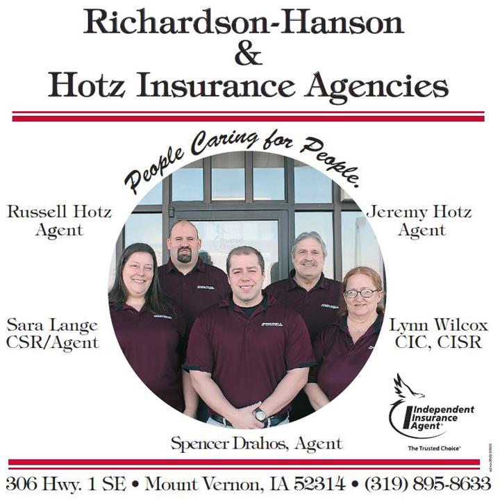 Richardson-Hanson & Hotz Insurance Agencies | 306 IA-1, Mt Vernon, IA 52314, USA | Phone: (319) 895-8633