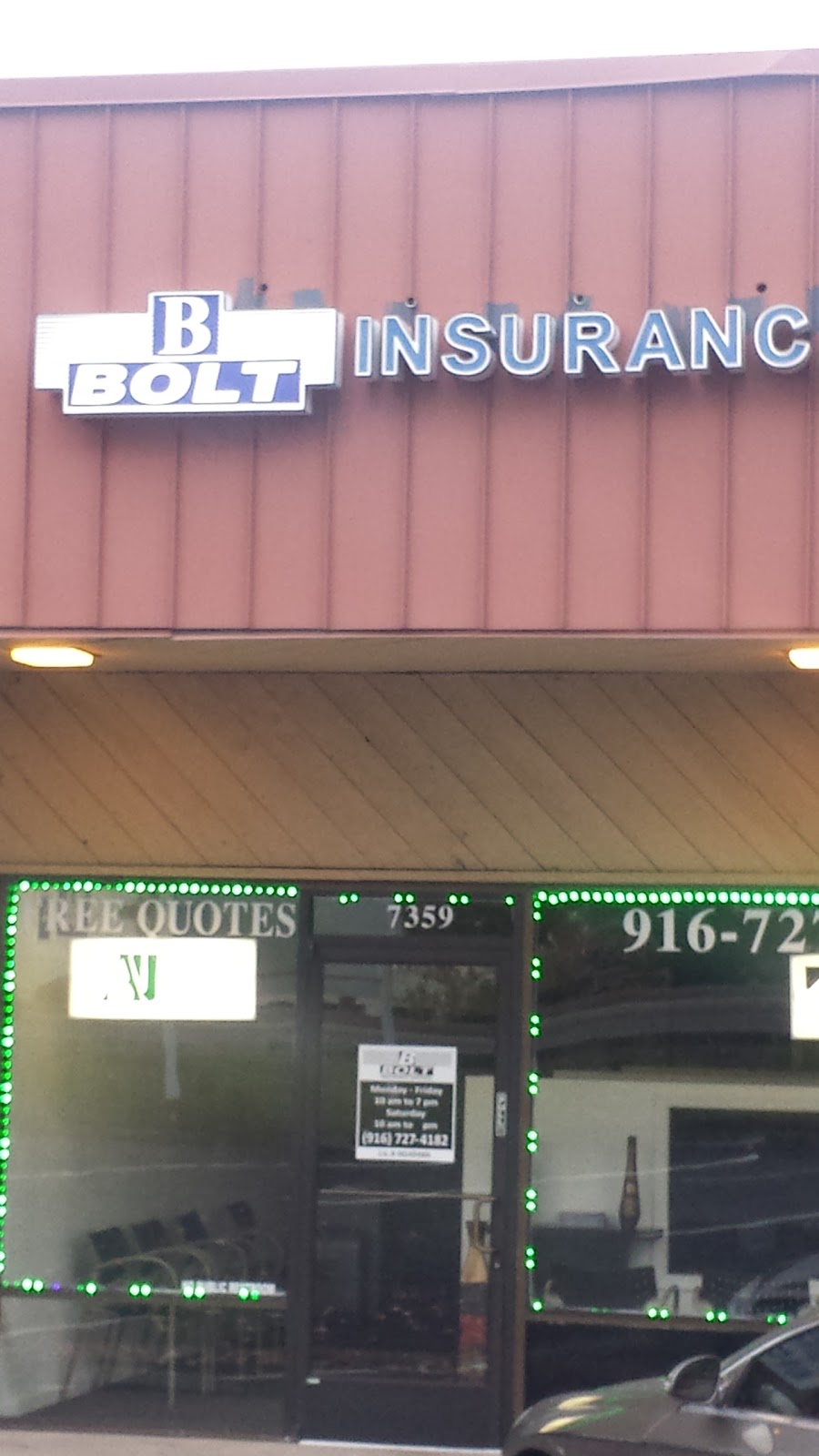 Bolt Insurance Services | 7359 Greenback Ln, Citrus Heights, CA 95621, USA | Phone: (916) 727-4182