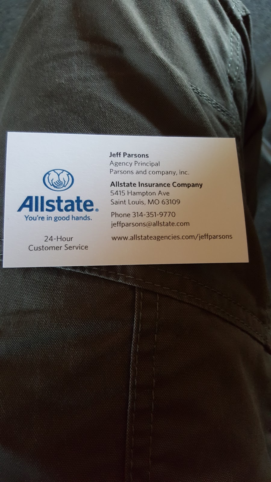 Jeff Parsons: Allstate Insurance | 5415 Hampton Ave, St. Louis, MO 63109, USA | Phone: (314) 351-9770