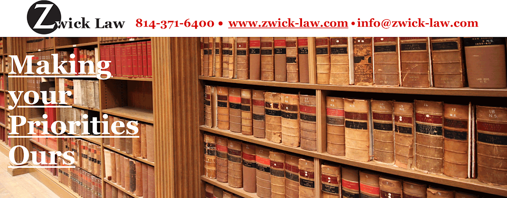 Zwick Law | 171 Beaver Dr, DuBois, PA 15801, USA | Phone: (814) 371-6400