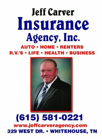 Jeff Carver Insurance Agency, Inc | 329 West Dr, White House, TN 37188, USA | Phone: (615) 581-0242