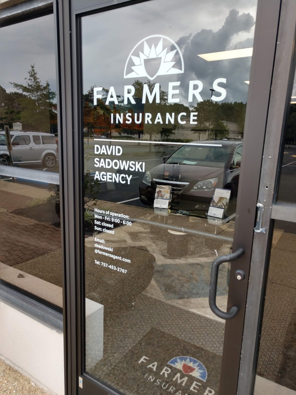 Farmers Insurance - David Sadowski | 565 Cedar Rd Ste 17, Chesapeake, VA 23322, USA | Phone: (757) 453-2767