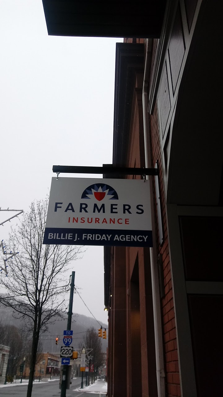 Farmers Insurance - Billie J. Friday Agency | 5 W 10th St Ste 1, Tyrone, PA 16686, USA | Phone: (814) 682-7669