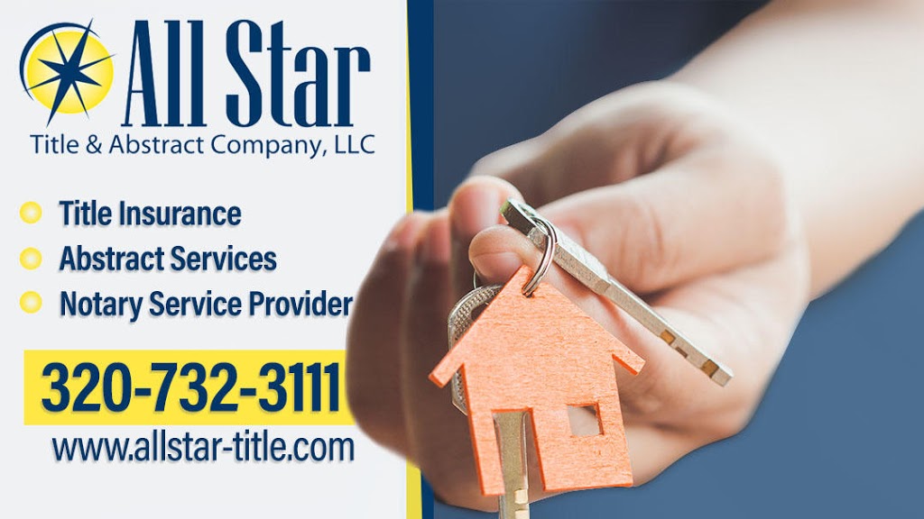 All Star Title & Abstract Company | 103 2nd St S, Long Prairie, MN 56347, USA | Phone: (320) 732-3111