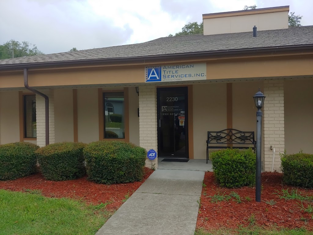 American Title Services Inc | 2230 Hwy 44 W, Inverness, FL 34453, USA | Phone: (352) 637-4411