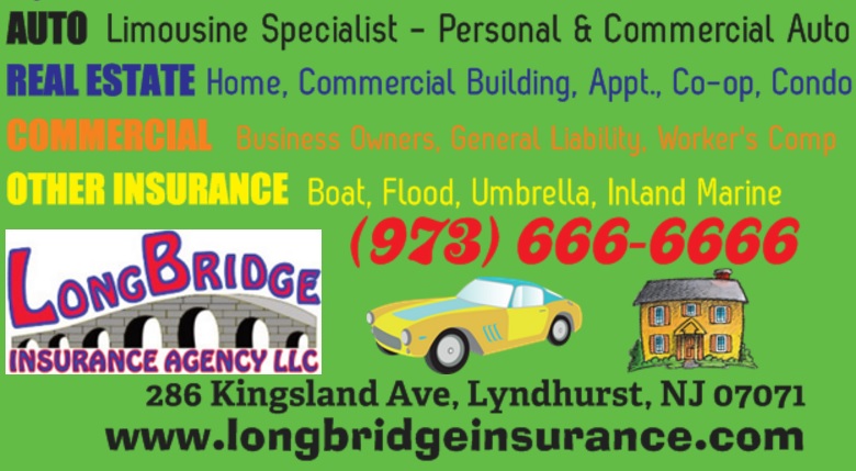 Long Bridge Insurance Agency LLC | 286 Kingsland Ave, Lyndhurst, NJ 07071, USA | Phone: (973) 666-6666