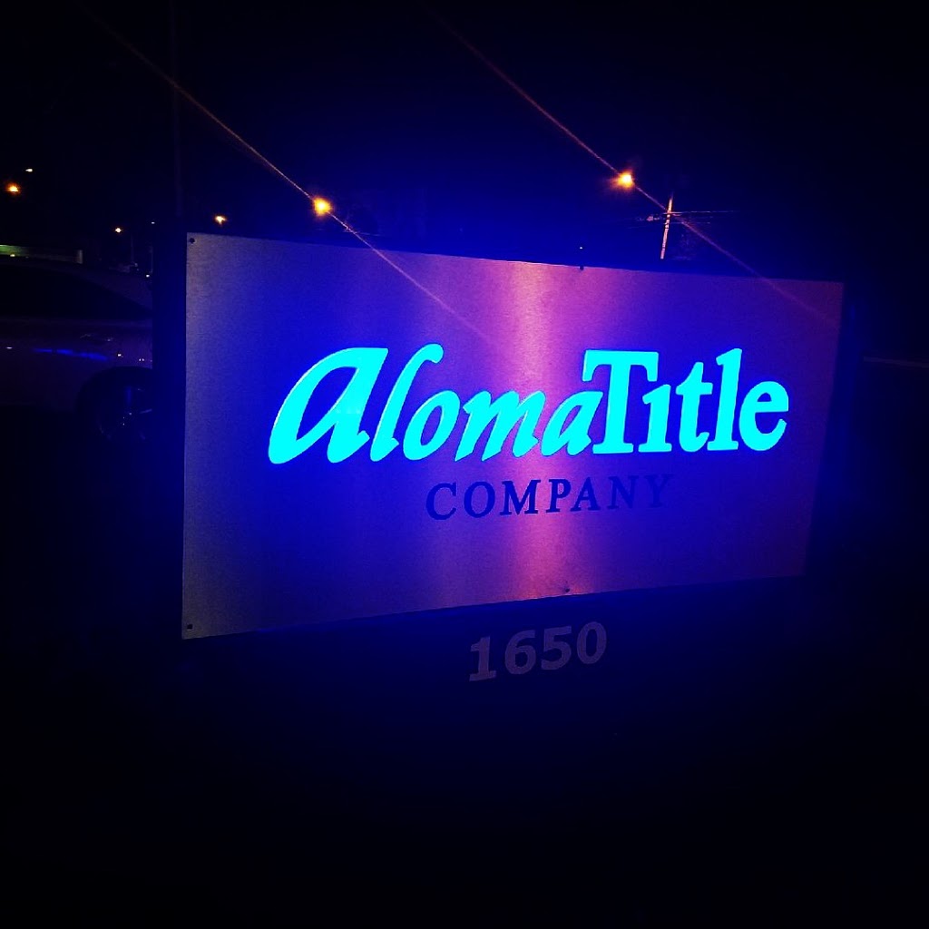 Aloma Title Company | 100 Burnsed Pl # 1010, Oviedo, FL 32765, USA | Phone: (407) 706-0241