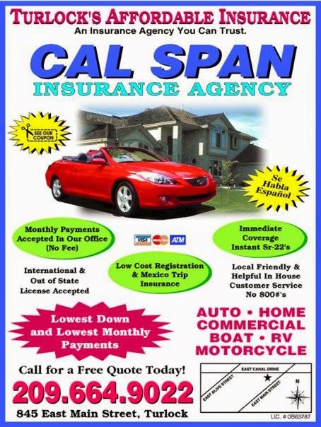 Calspan Insurance Agency | 845 E Main St, Turlock, CA 95380, USA | Phone: (209) 664-9022