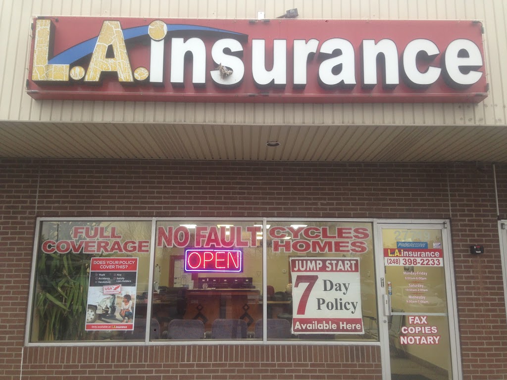 L.A. Insurance | 27749 Dequindre Rd, Madison Heights, MI 48071, USA | Phone: (248) 398-2233