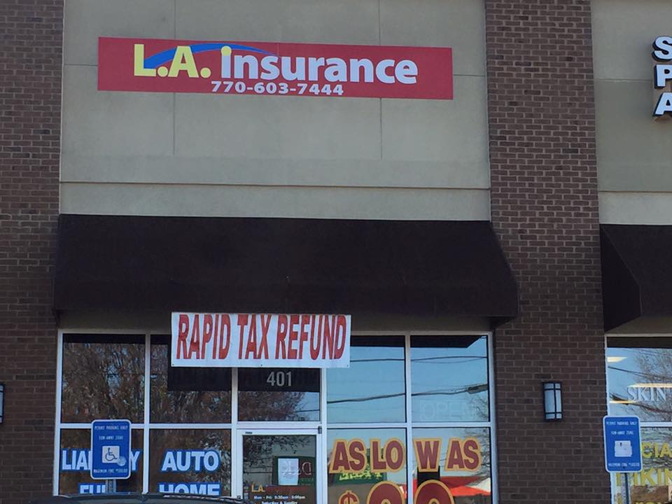 L.A. Insurance | 6655 Tara Blvd # 401, Jonesboro, GA 30236, USA | Phone: (770) 603-7444