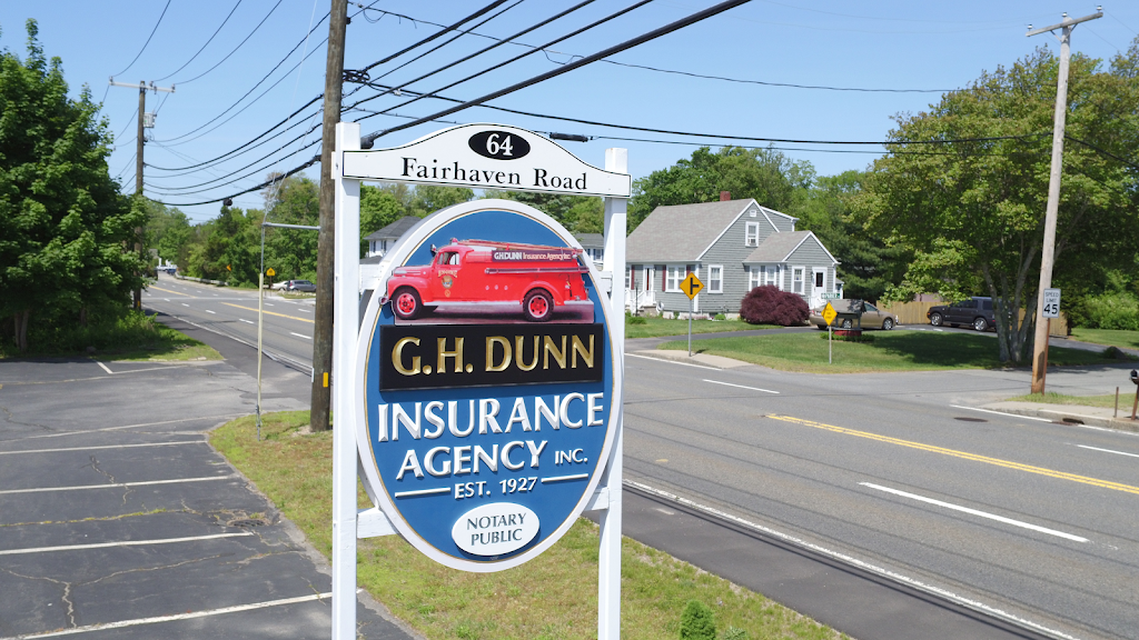 G. H. Dunn Insurance Agency, Inc. | 64 Fairhaven Rd, Mattapoisett, MA 02739, USA | Phone: (508) 758-3731