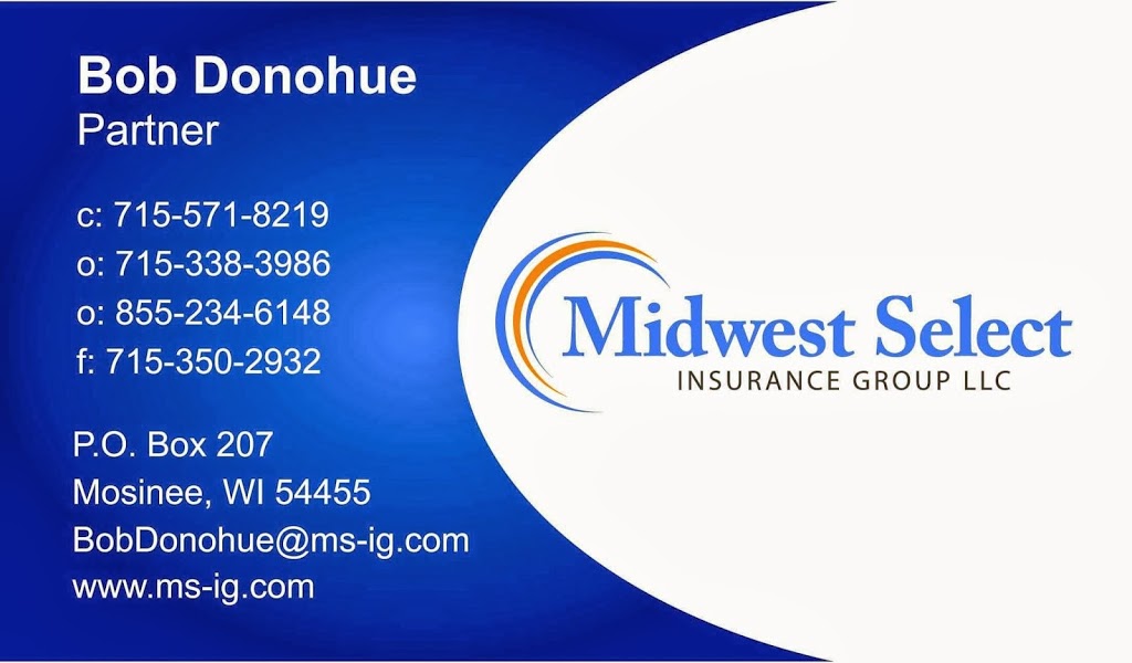 Midwest Select Insurance Group | 301 Main St Suite 101, Mosinee, WI 54455, USA | Phone: (715) 309-5495