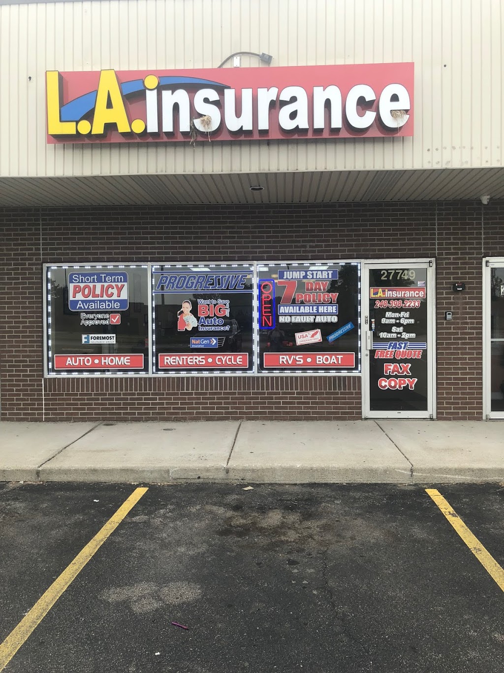 L.A. Insurance | 27749 Dequindre Rd, Madison Heights, MI 48071, USA | Phone: (248) 398-2233