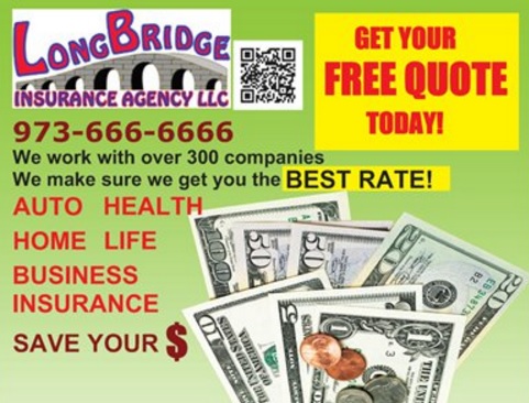 Long Bridge Insurance Agency LLC | 286 Kingsland Ave, Lyndhurst, NJ 07071, USA | Phone: (973) 666-6666