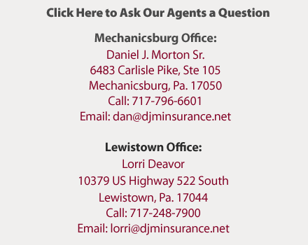 DJM Insurance Agency - Lewistown | US-522, Lewistown, PA 17044, USA | Phone: (717) 248-7900