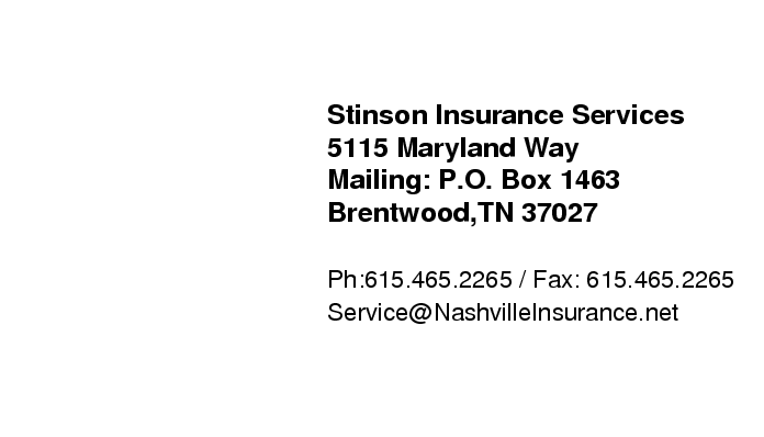 NashvilleInsurance.Net - Nate Stinson | 5214 Maryland Way #305, Brentwood, TN 37027, USA | Phone: (615) 465-2300