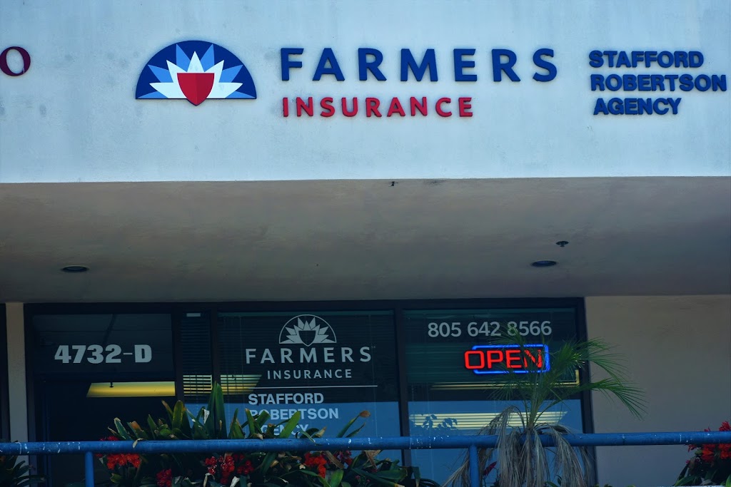 Farmers Insurance: Stafford Robertson | 4732 Telephone Rd, Ventura, CA 93003, USA | Phone: (805) 642-8566