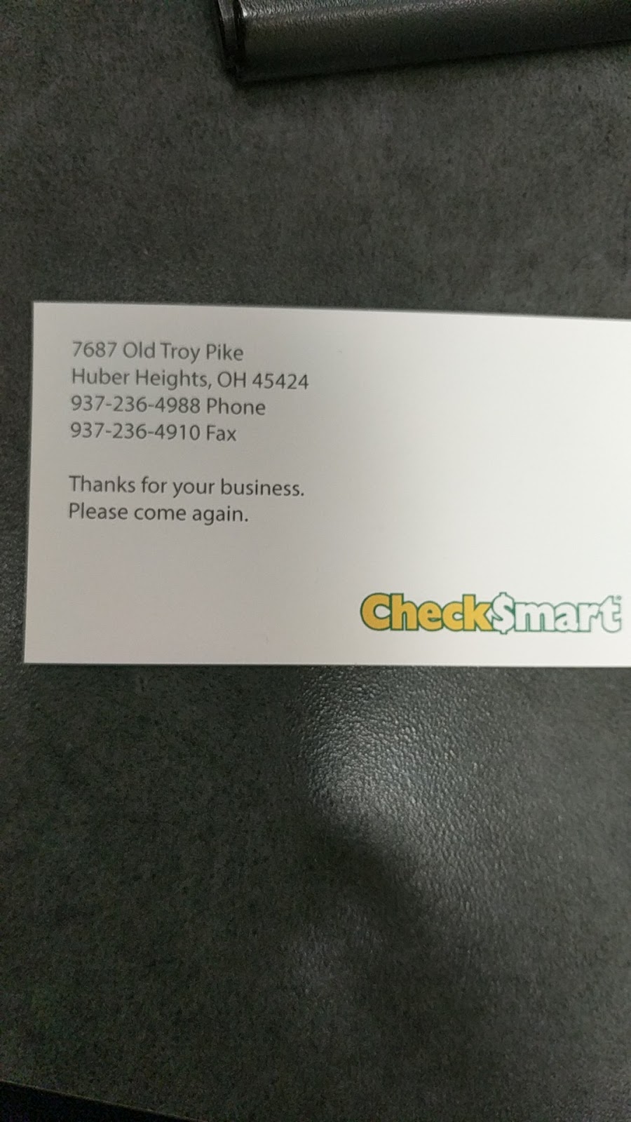 CheckSmart | 7687 Old Troy Pike, Huber Heights, OH 45424, USA | Phone: (937) 236-4988