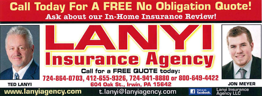 Lanyi Insurance | 604 Oak St, Irwin, PA 15642, USA | Phone: (724) 864-0703