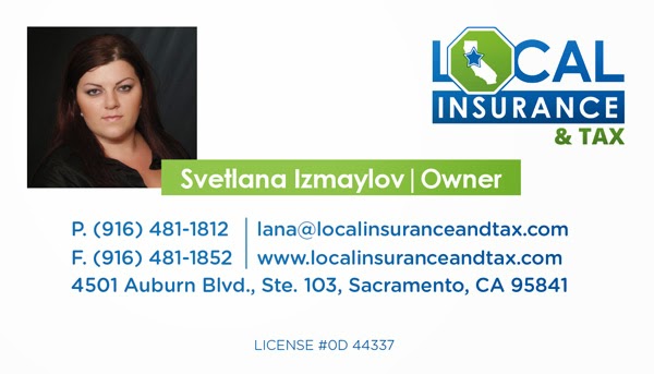 Local Insurance And Tax | 4501 Auburn Blvd Suite 103, Sacramento, CA 95841, USA | Phone: (916) 481-1812