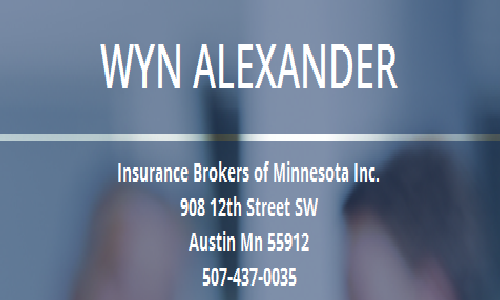 Insurance Brokers Of Minnesota, Inc. - Wyn Alexander | 908 12th St SW, Austin, MN 55912, USA | Phone: (507) 437-0035