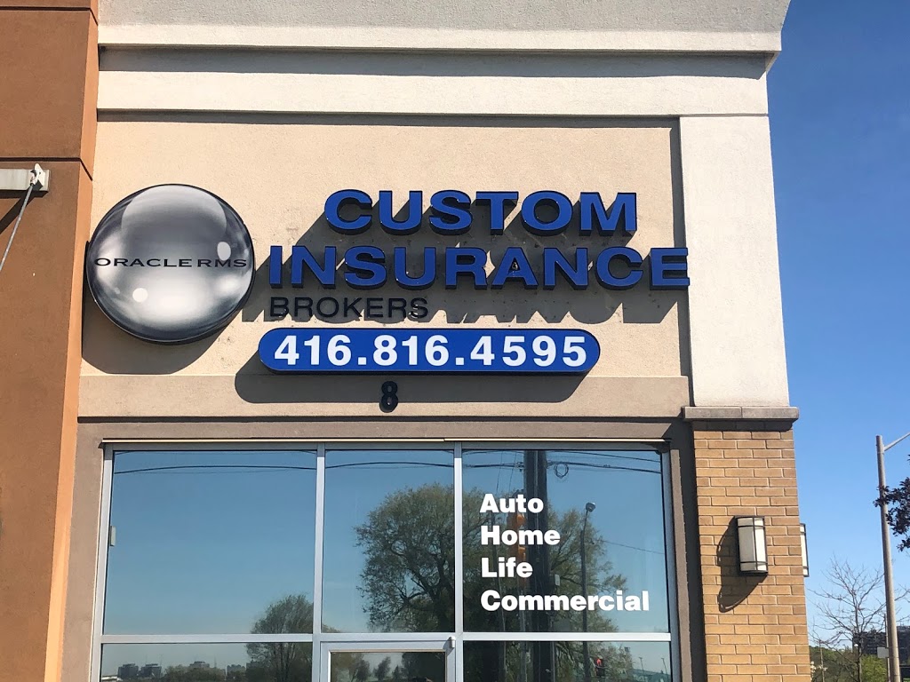 Custom Insurance Brokers | 670 Rexdale Blvd #8, Etobicoke, ON M9W 0B5, Canada | Phone: (416) 816-4595