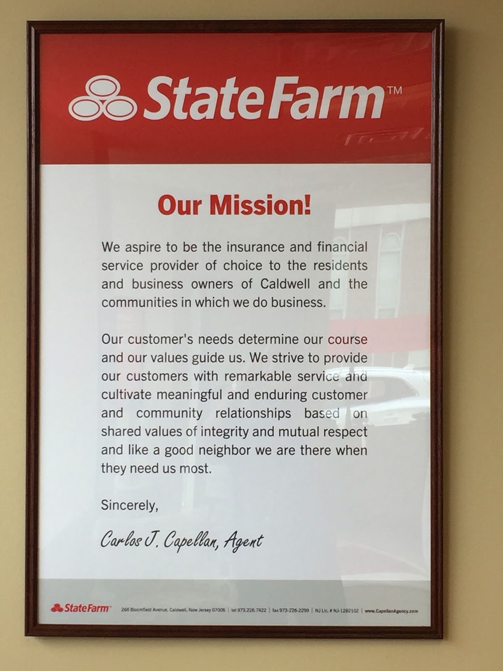 Carlos J. Capellan - State Farm Insurance Agent | 266 Bloomfield Ave, Caldwell, NJ 07006, USA | Phone: (973) 226-7422