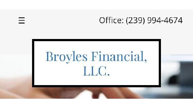 Broyles Financial LLC | 4916 26th St W Ste 153, Bradenton, FL 34207, USA | Phone: (239) 994-4674