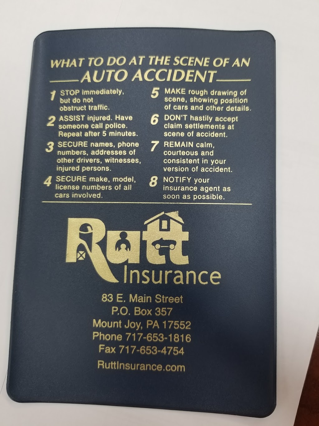 Titus Rutt Insurance Agency | 83 E Main St, Mount Joy, PA 17552, USA | Phone: (717) 653-1816