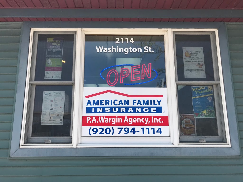 American Family Insurance - P.A. Wargin Agency, Inc. | 2114 Washington St, Two Rivers, WI 54241, USA | Phone: (920) 794-1114