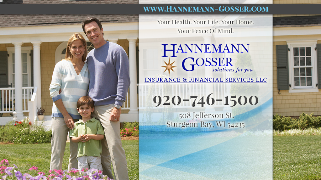 Hannemann-Gosser Insurance Financial Services LLC | 508 Jefferson St Suite #1, Sturgeon Bay, WI 54235, USA | Phone: (920) 746-1500