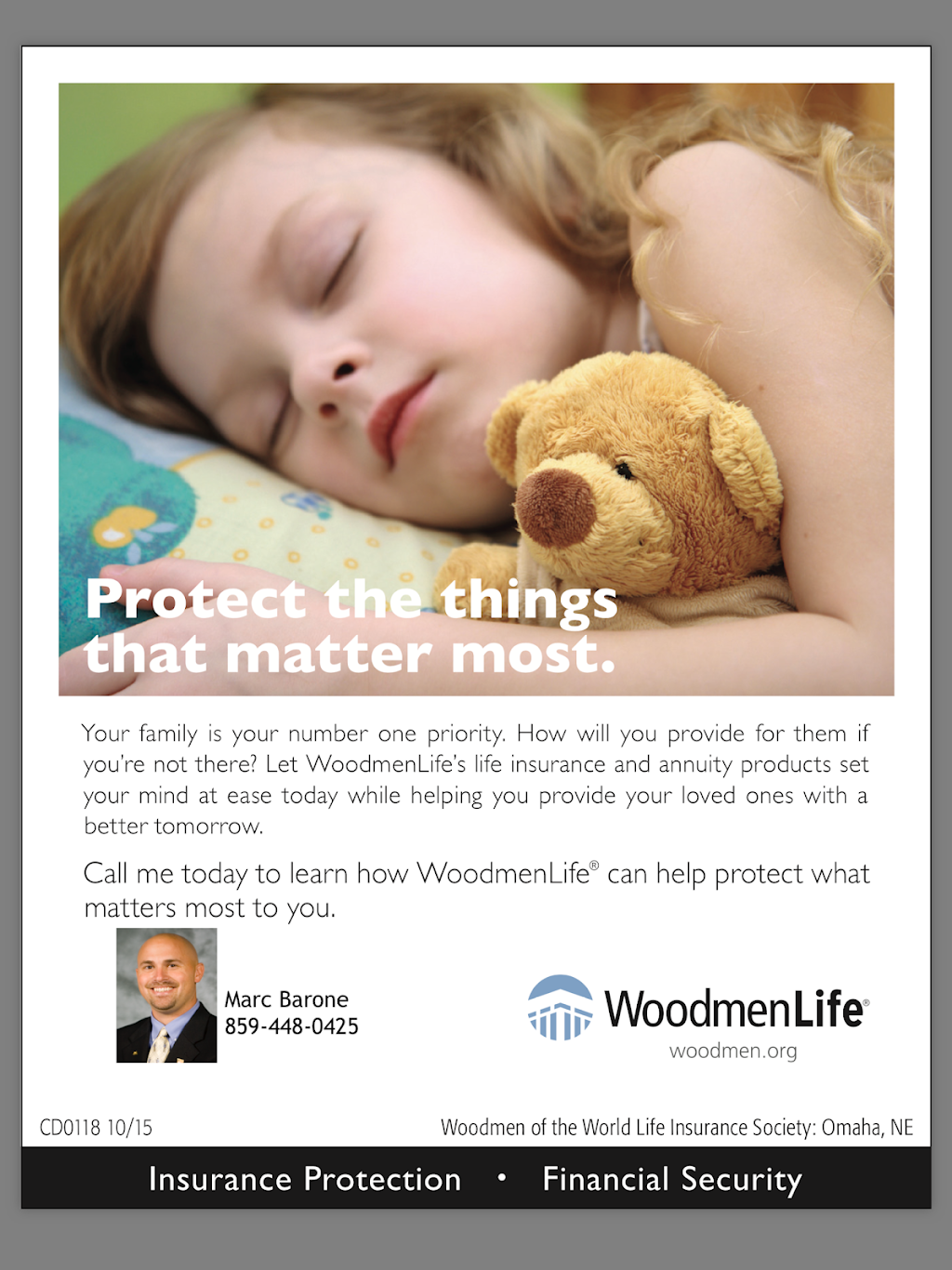 WoodmenLife - Marc Barone | 7718 Alexandria Pike, Alexandria, KY 41001, USA | Phone: (859) 448-0425