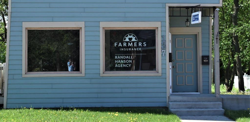 Farmers Insurance - Randall Hanson | 137 E Main St, Evansville, WI 53536, USA | Phone: (608) 882-1328