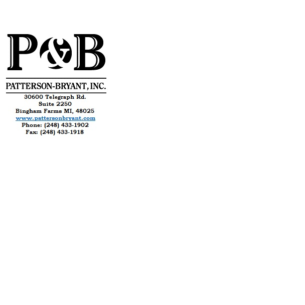 Patterson-Bryant, Inc. | 30600 Telegraph Rd #2250, Franklin, MI 48025, USA | Phone: (248) 433-1902