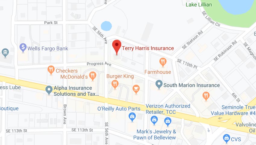 Terry Harris Insurance | 11067 SE 56th Ave, Belleview, FL 34420, USA | Phone: (352) 245-1255