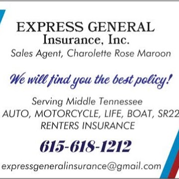 Express General Insurance, Inc | Mobile Agency, 2906 Ironwood Dr, Nashville, TN 37214, USA | Phone: (615) 618-1212