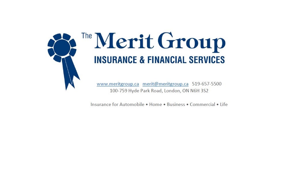 The Merit Group Insurance & Financial Services | 759 Hyde Park Rd #100, London, ON N6H 3S2, Canada | Phone: (519) 657-5500