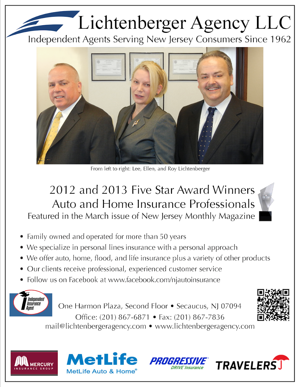 Lichtenberger Agency LLC | Second Floor, One Harmon Plaza, Secaucus, NJ 07094, USA | Phone: (201) 867-6871