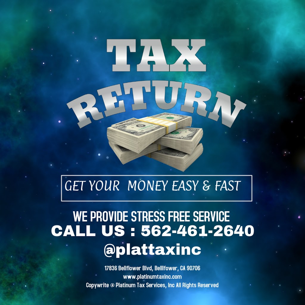 Platinum Tax & Insurance Services | 6614, 17836 Bellflower Blvd, Bellflower, CA 90706, USA | Phone: (562) 461-2640