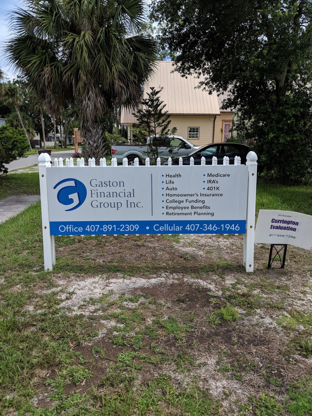 Gaston Financial Group | 1121 Kentucky Ave, St Cloud, FL 34769, USA | Phone: (407) 346-1946