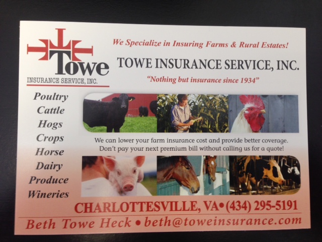 Towe Insurance Service Inc. | 304 E Jefferson St, Charlottesville, VA 22902, USA | Phone: (434) 295-5191