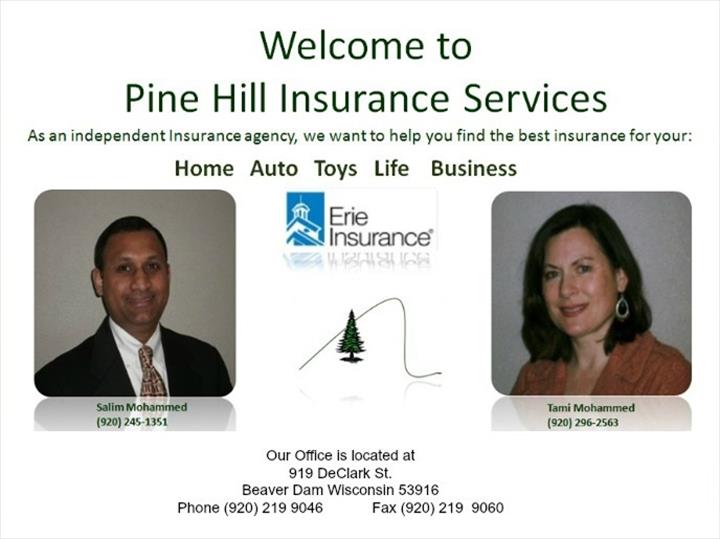 Pine Hill Insurance Services LLC | 919 Declark St, Beaver Dam, WI 53916, USA | Phone: (920) 219-9046