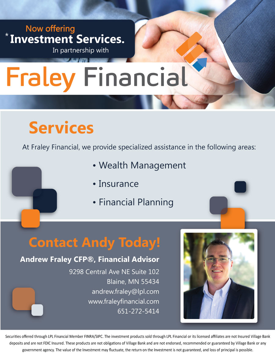 LPL Financial DBA-Fraley Financial | 9298 Central Ave NE, Blaine, MN 55434, USA | Phone: (651) 272-5414