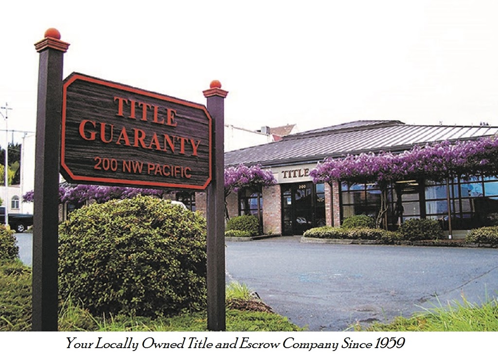 Title Guaranty Company of Lewis County | 200 NW Pacific Ave, Chehalis, WA 98532, USA | Phone: (360) 748-0001